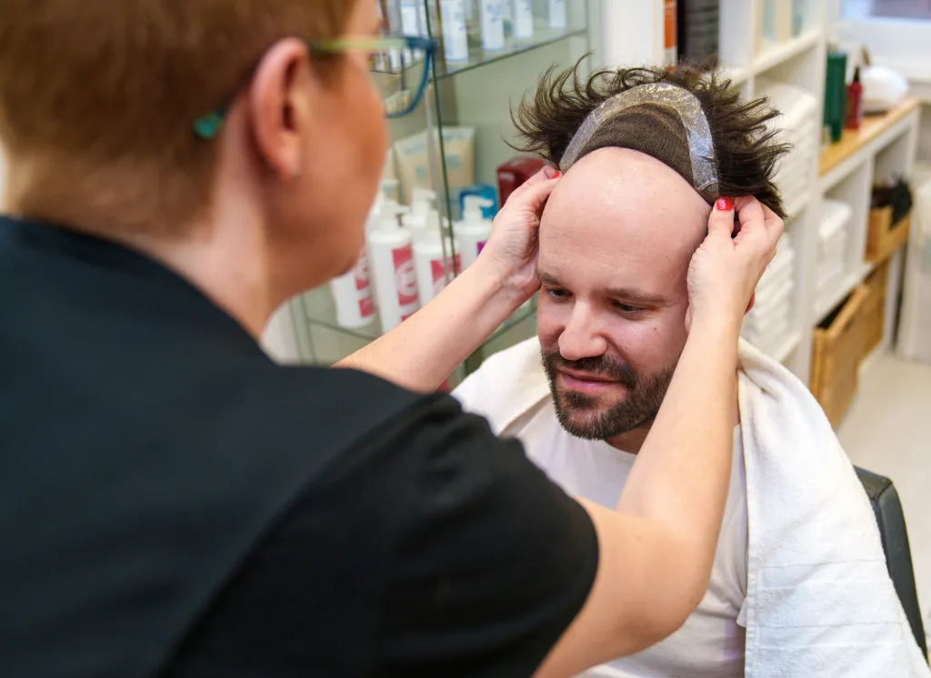 Hair system fitting procedure